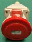 Schyller 17120 Small wall mounted socket, 32A 3P+E, 400V, IP44, red (clearance)