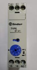 Finder 87.41.0240.0000 Off-delay timer, 24-240Vac/24-48Vdc, 22.5mm wide, 8A (clearance)