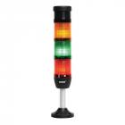 EMAS IK53L024ZM03 IK Series 4-level 24V AC/DC 50mm LED tower with buzzer, 100mm tube, plastic base