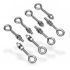 IDEM 140126 Eyebolt stainless steel 130mm long (8 pack)