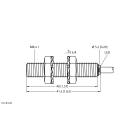 Turck Bi1.5-EG08-AN6X (4602340) inductive sensor M8, 1.5mm flush, NPN NO, 2m cable, stainless steel