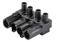 Wieland 92.042.3353.1 GST18I4S S1 SW device connector, 4 pole, male, black (clearance)