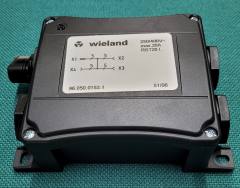 Wieland 96.050.0153.1 RST20I5B 3P1 F VG SW distributor, parallel connection, 5 pole, 1 in - 3 out, black (clearance)