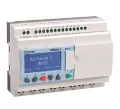 Crouzet 88974052 Millenium 3 Smart Compact PLC, 12 inputs (6 analog), 8 solid state outputs (4 PWM), 24VDC (clearance)