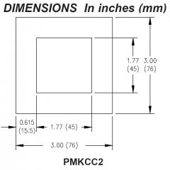 Red Lion PMKCC200 Panel mount adapter kit | Seltec Online Store