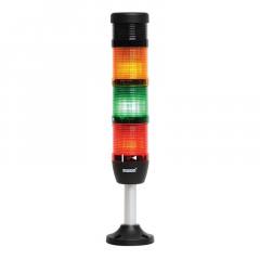 EMAS IK53L024ZM03 IK Series 4-level 24V AC/DC 50mm LED tower with buzzer, 100mm tube, plastic base