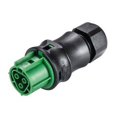 Wieland 96.031.4155.7 RST20I3S B1 ZR2SH GN0 straight connector, 3 pole, female, screw connection (clearance)