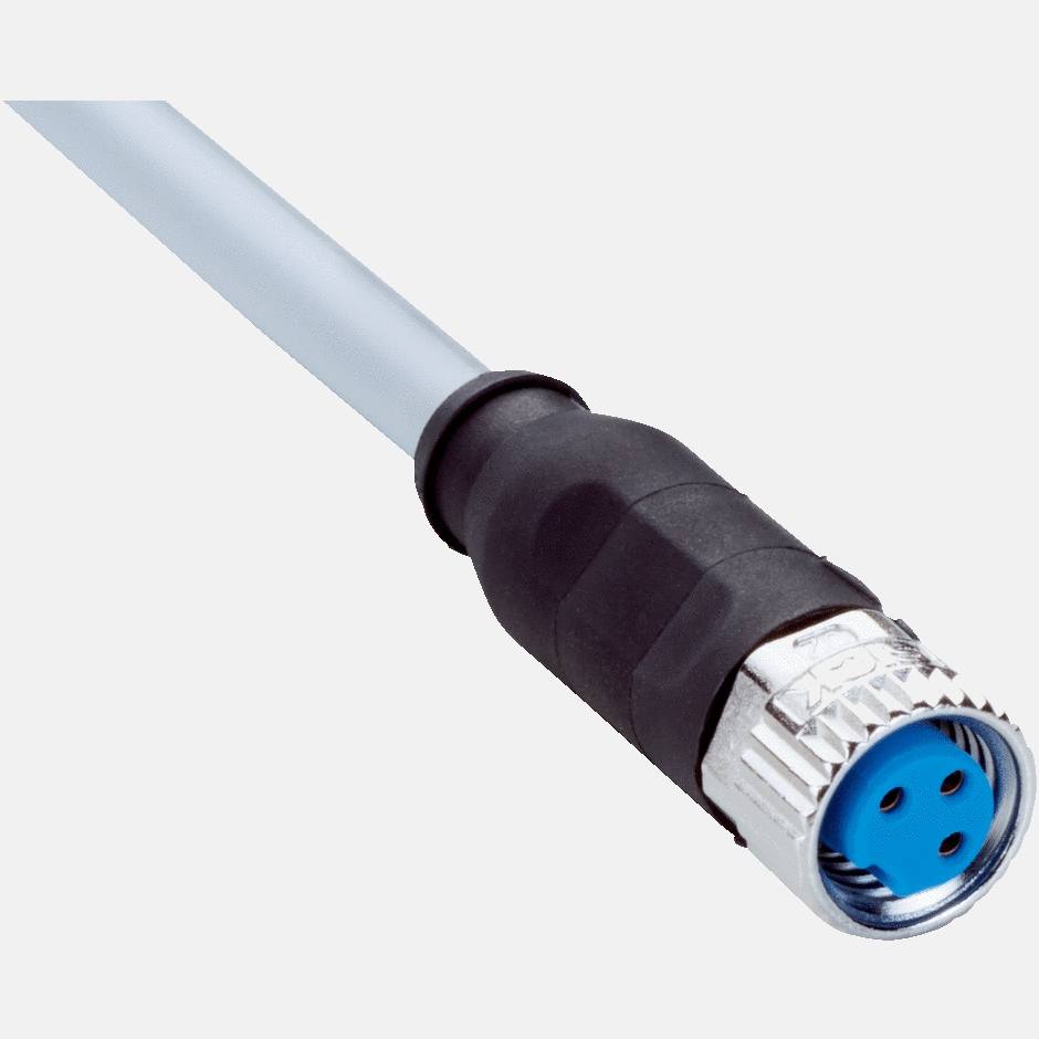 Pro Track Spek 3-pin White Cord and Plug Connector - #41R35